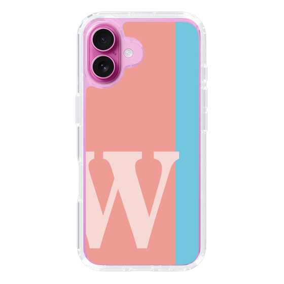Slim Protection Case［ オリジナル - initial color line - W pink ］