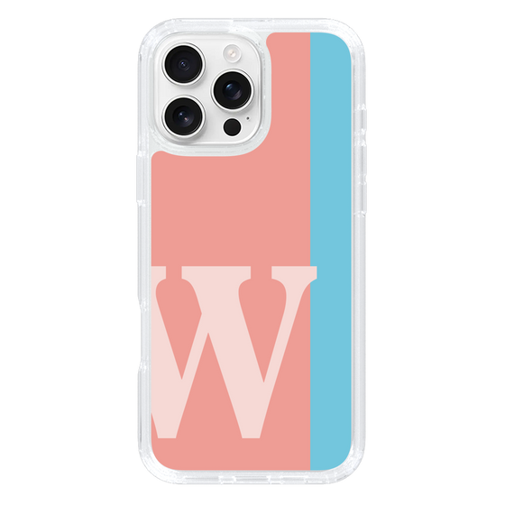 Slim Protection Case［ オリジナル - initial color line - W pink ］