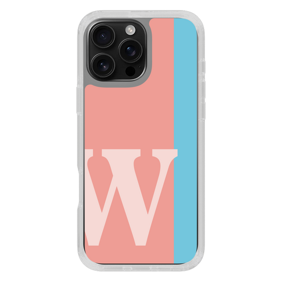Slim Protection Case［ オリジナル - initial color line - W pink ］