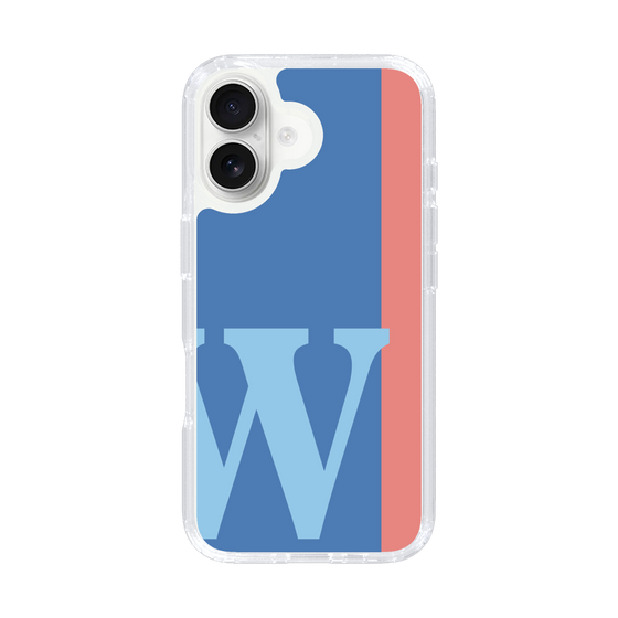 Slim Protection Case［ オリジナル - initial color line - W blue ］