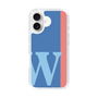 Slim Protection Case［ オリジナル - initial color line - W blue ］