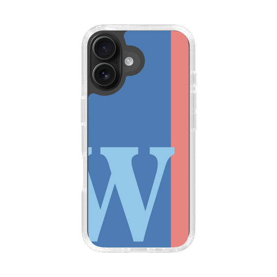 Slim Protection Case［ オリジナル - initial color line - W blue ］