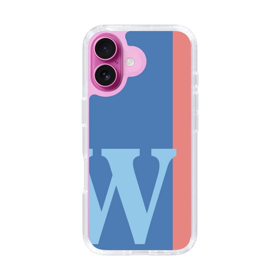 Slim Protection Case［ オリジナル - initial color line - W blue ］