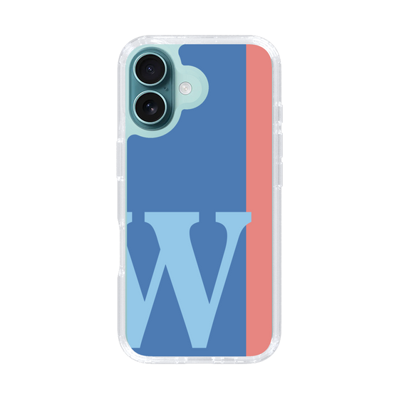 Slim Protection Case［ オリジナル - initial color line - W blue ］