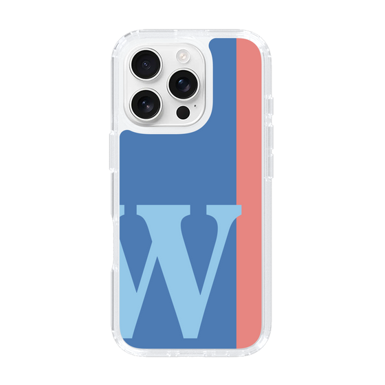Slim Protection Case［ オリジナル - initial color line - W blue ］