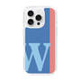Slim Protection Case［ オリジナル - initial color line - W blue ］
