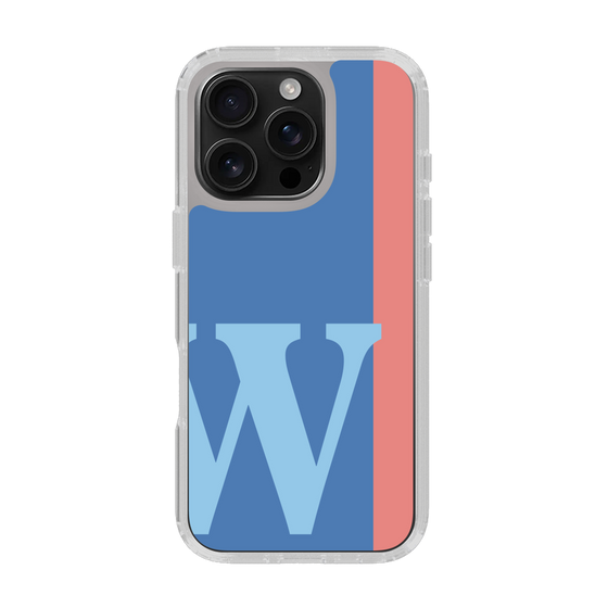 Slim Protection Case［ オリジナル - initial color line - W blue ］