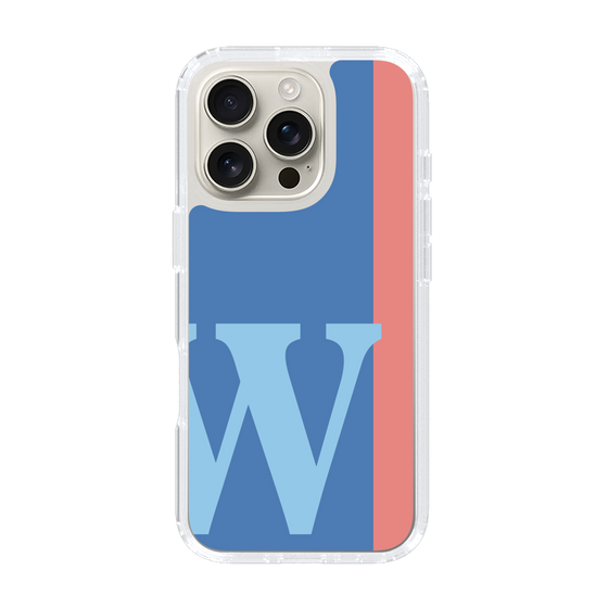 Slim Protection Case［ オリジナル - initial color line - W blue ］
