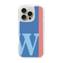 Slim Protection Case［ オリジナル - initial color line - W blue ］
