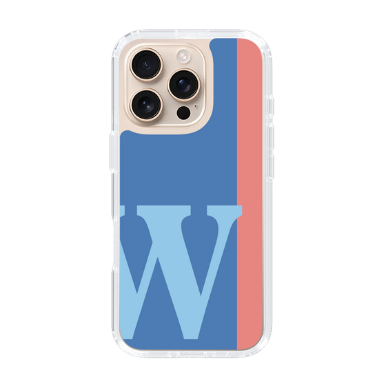 Slim Protection Case［ オリジナル - initial color line - W blue ］
