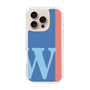 Slim Protection Case［ オリジナル - initial color line - W blue ］