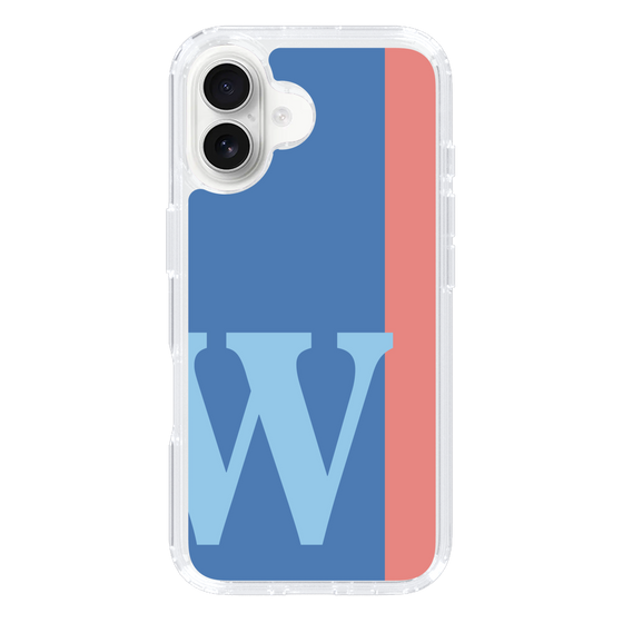 Slim Protection Case［ オリジナル - initial color line - W blue ］