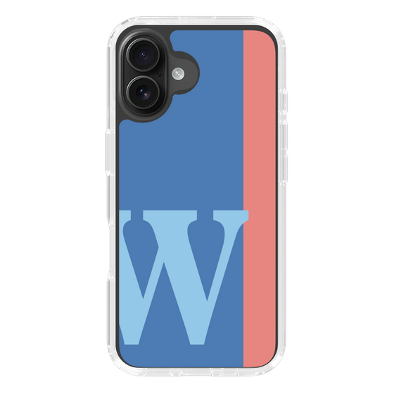 Slim Protection Case［ オリジナル - initial color line - W blue ］