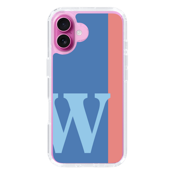 Slim Protection Case［ オリジナル - initial color line - W blue ］