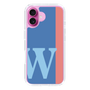 Slim Protection Case［ オリジナル - initial color line - W blue ］