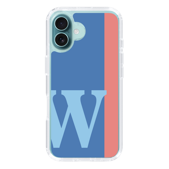 Slim Protection Case［ オリジナル - initial color line - W blue ］