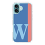 Slim Protection Case［ オリジナル - initial color line - W blue ］