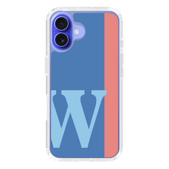 Slim Protection Case［ オリジナル - initial color line - W blue ］