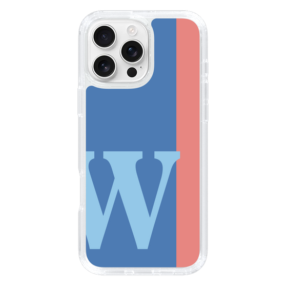 Slim Protection Case［ オリジナル - initial color line - W blue ］