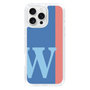 Slim Protection Case［ オリジナル - initial color line - W blue ］