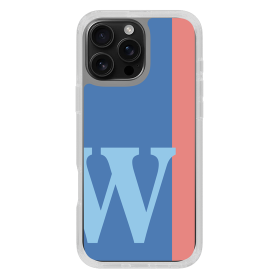 Slim Protection Case［ オリジナル - initial color line - W blue ］