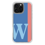 Slim Protection Case［ オリジナル - initial color line - W blue ］