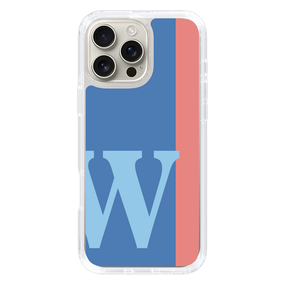 Slim Protection Case［ オリジナル - initial color line - W blue ］