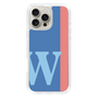 Slim Protection Case［ オリジナル - initial color line - W blue ］