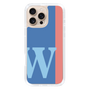 Slim Protection Case［ オリジナル - initial color line - W blue ］