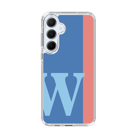 Slim Protection Case［ オリジナル - initial color line - W blue ］