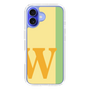 Slim Protection Case［ オリジナル - initial color line - W yellow ］