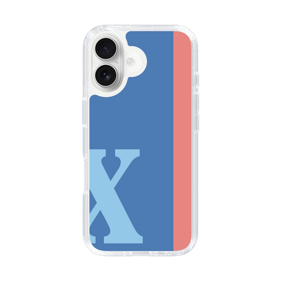 Slim Protection Case［ オリジナル - initial color line - X blue ］