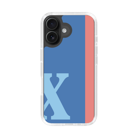 Slim Protection Case［ オリジナル - initial color line - X blue ］