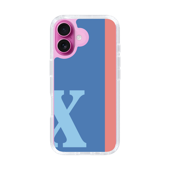 Slim Protection Case［ オリジナル - initial color line - X blue ］