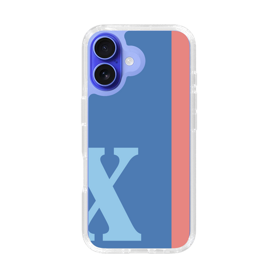 Slim Protection Case［ オリジナル - initial color line - X blue ］