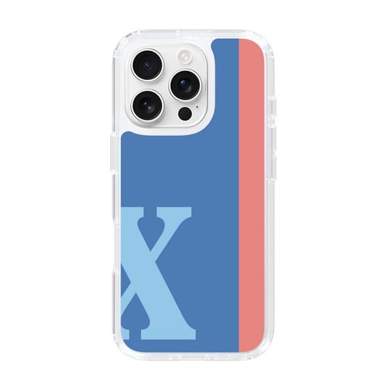 Slim Protection Case［ オリジナル - initial color line - X blue ］