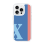 Slim Protection Case［ オリジナル - initial color line - X blue ］
