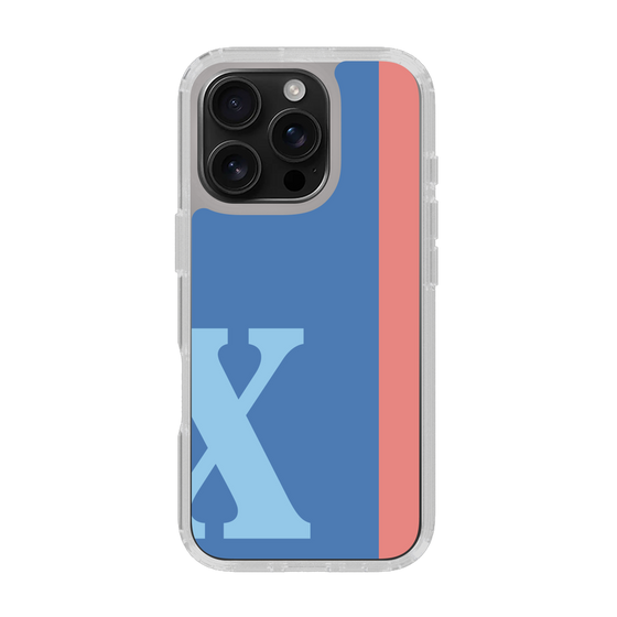 Slim Protection Case［ オリジナル - initial color line - X blue ］