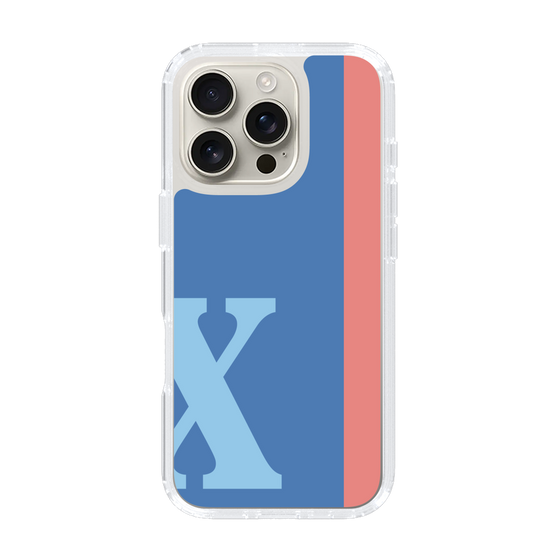 Slim Protection Case［ オリジナル - initial color line - X blue ］