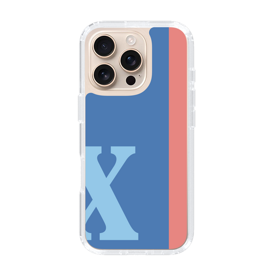 Slim Protection Case［ オリジナル - initial color line - X blue ］