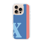Slim Protection Case［ オリジナル - initial color line - X blue ］