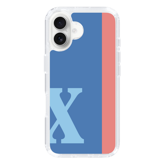 Slim Protection Case［ オリジナル - initial color line - X blue ］