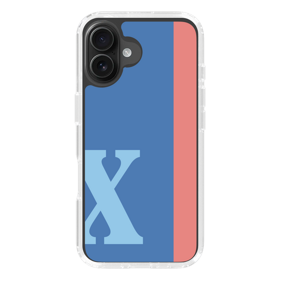 Slim Protection Case［ オリジナル - initial color line - X blue ］