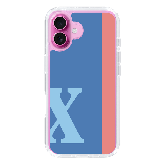 Slim Protection Case［ オリジナル - initial color line - X blue ］