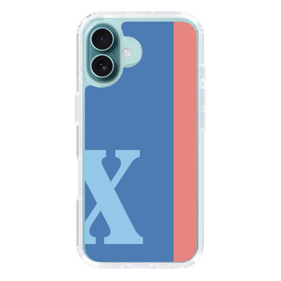Slim Protection Case［ オリジナル - initial color line - X blue ］