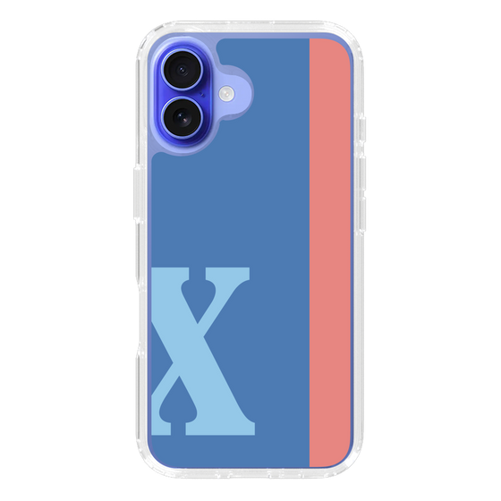 Slim Protection Case［ オリジナル - initial color line - X blue ］