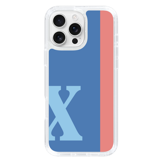 Slim Protection Case［ オリジナル - initial color line - X blue ］