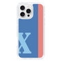 Slim Protection Case［ オリジナル - initial color line - X blue ］