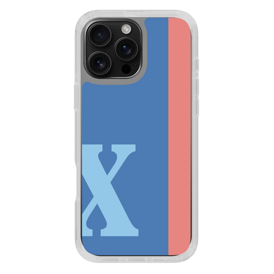 Slim Protection Case［ オリジナル - initial color line - X blue ］