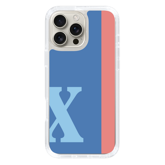 Slim Protection Case［ オリジナル - initial color line - X blue ］